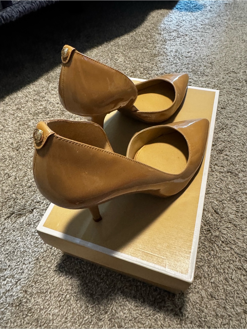 Michael Kors Nude Patent Pointed-Toe Stiletto Pump - Picture 2 of 6